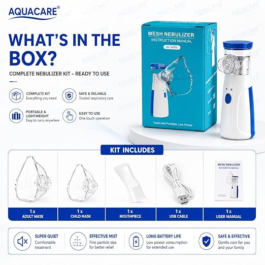 Habitbag Portable Mesh Nebulizer Adult & Child